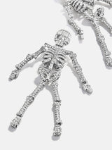 BaubleBar Drop Dead Hottie Earrings - Silver - 
    Statement skeleton Halloween earrings 
  
