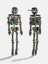 BaubleBar Drop Dead Hottie Earrings - Black/Multi - 
    Statement skeleton Halloween earrings 
  
