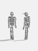 BaubleBar Drop Dead Hottie Earrings - Mini Silver - 
    Skeleton Halloween earrings 
  
