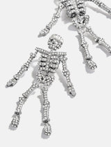 BaubleBar Drop Dead Hottie Earrings - Mini Silver - 
    Skeleton Halloween earrings 
  

