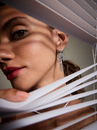 Drop Dead Hottie Earrings - Mini Silver