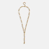 Liv Chunky Lariat Necklace - Gold