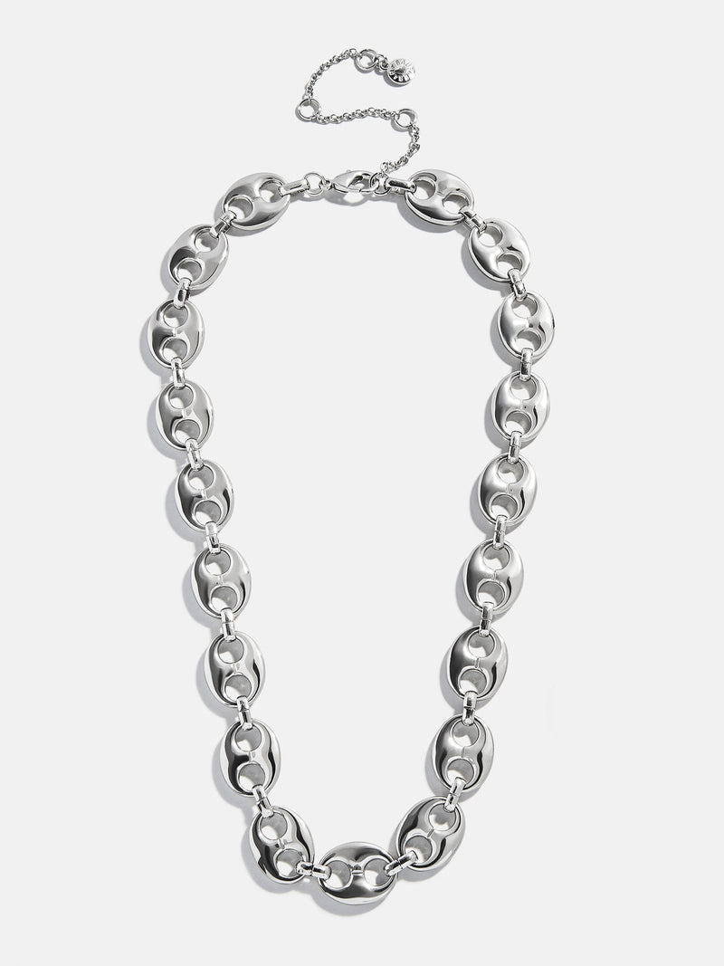 BaubleBar Thalia Silver Necklace - Large - 
    Silver chunky necklace
  
