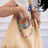 Beaded Custom Bag Charm - Multi Beaded Bag Charm