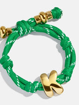 BaubleBar Green Apple - 
    Gold initial waterproof paracord bracelet
  
