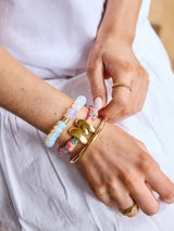 BaubleBar Multi Fruit Salad - 
    Gold initial waterproof paracord bracelet
  
