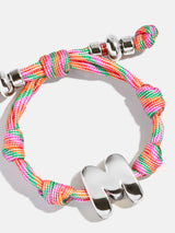 BaubleBar Silver - 
    Initial waterproof paracord bracelet
  
