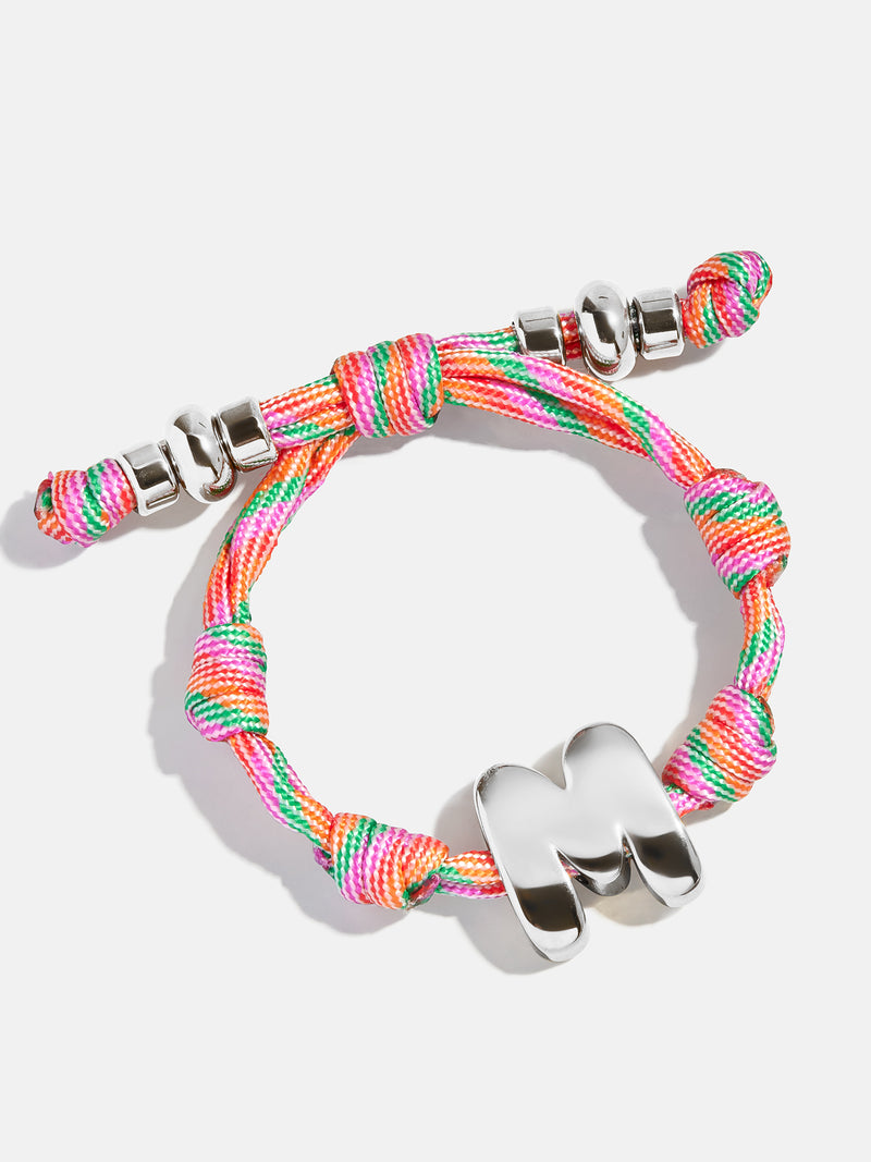 BaubleBar Silver - 
    Initial waterproof paracord bracelet
  
