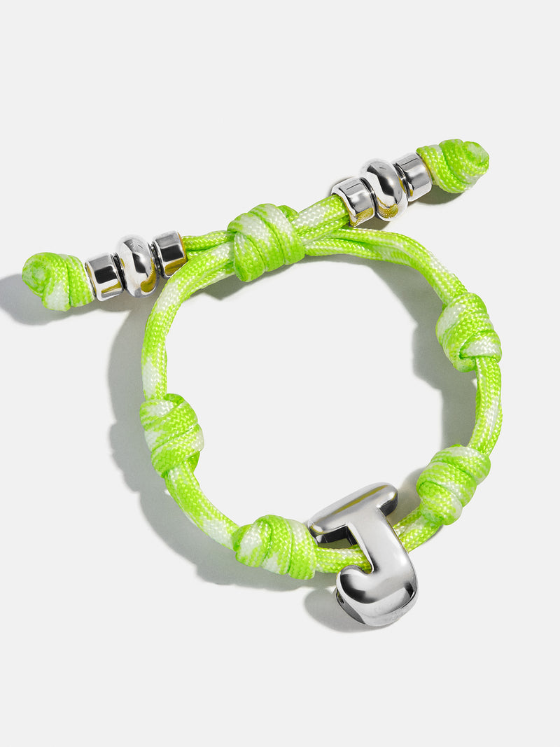 BaubleBar Silver - 
    Initial waterproof paracord bracelet
  
