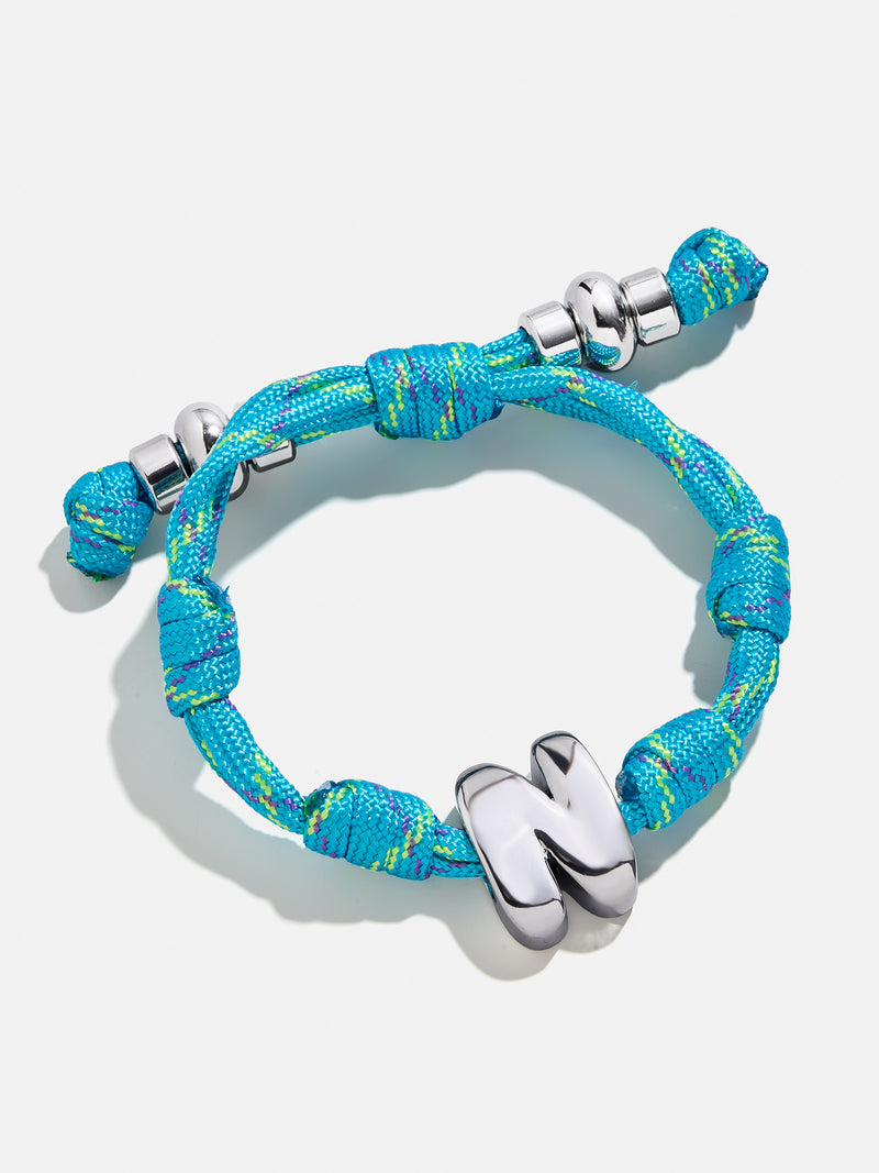 BaubleBar Silver - 
    Initial waterproof paracord bracelet
  
