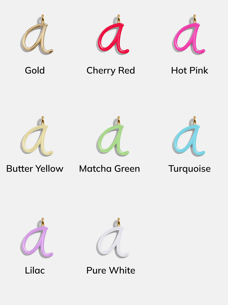 BaubleBar Letter Pop Custom Initial Necklace - Gold - 
    Gold necklace with initials
  
