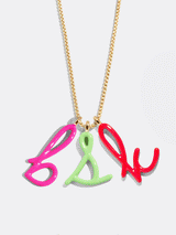 BaubleBar Letter Pop Custom Initial Necklace - Gold - 
    Gold necklace with initials
  
