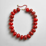 Joan Semi-Precious Necklace - Red Jasper