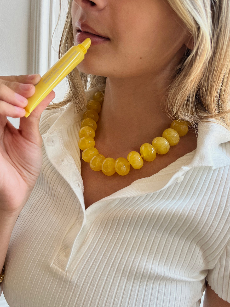 Joan Semi-Precious Necklace - Citrine
