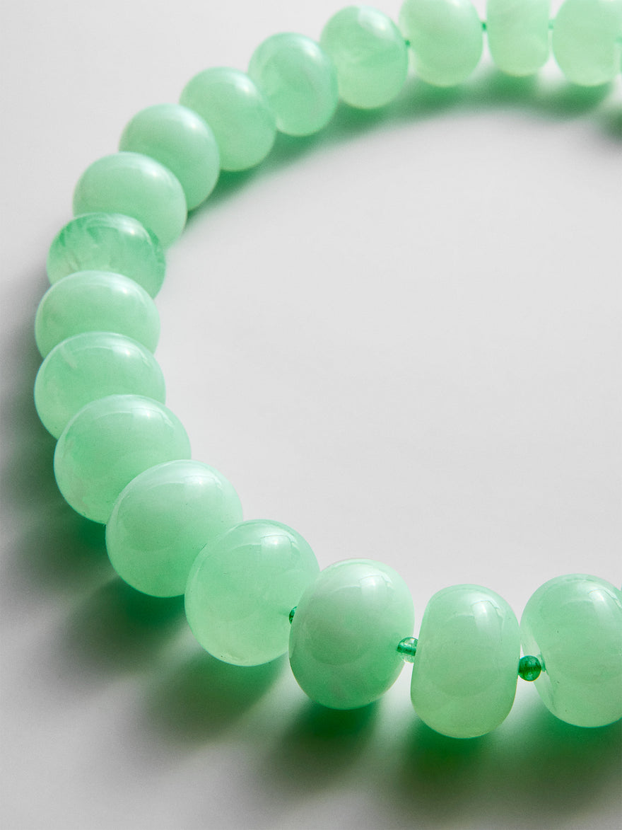 Joan Semi-Precious Necklace - Green Jade
