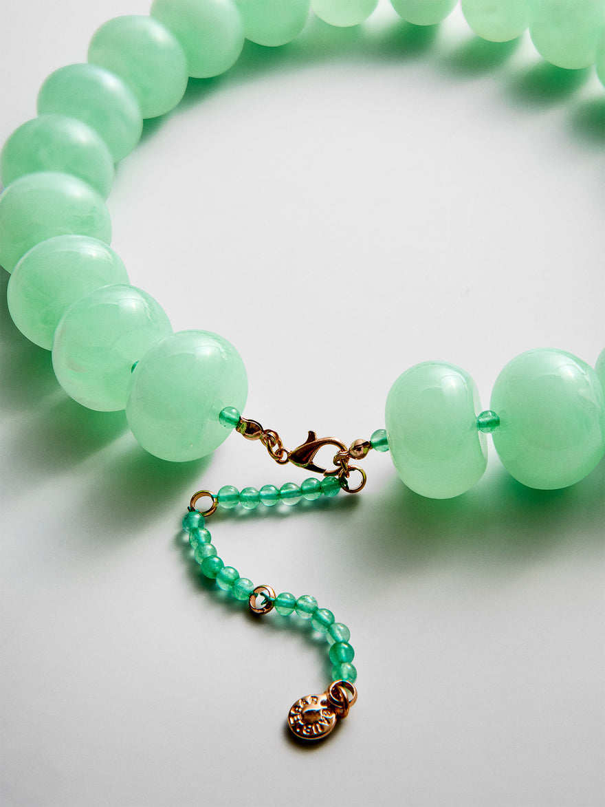 Joan Semi-Precious Necklace - Green Jade