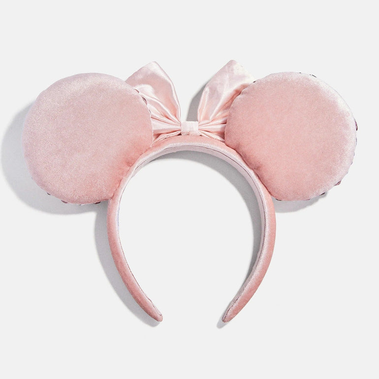 Disney Minnie Mouse Pink & Silver Crystal Pavé Custom Ears  display picture 3
