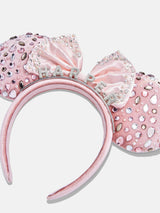BaubleBar Disney Minnie Mouse Pink/Silver Gem Custom Ears Headband - Pink/Silver Gem Ears - 
    Disney ears with personalized name
  
