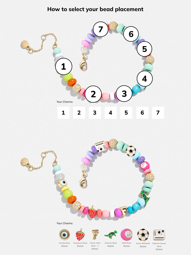 BaubleBar Beaded Custom Charm Bracelet - Multi Beaded Bracelet - 
    Customize your own beaded bracelet
  
