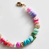 Beaded Custom Charm Bracelet - Multi Beaded Bracelet