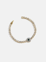 BaubleBar Amalie Evil Eye Tennis Bracelet - Single Evil Eye - 
    Tennis chain with evil eye
  
