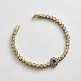 Amalie Evil Eye Tennis Bracelet - Single Evil Eye