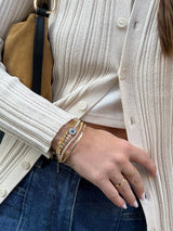 BaubleBar Amalie Evil Eye Tennis Bracelet - Single Evil Eye - 
    Tennis chain with evil eye
  
