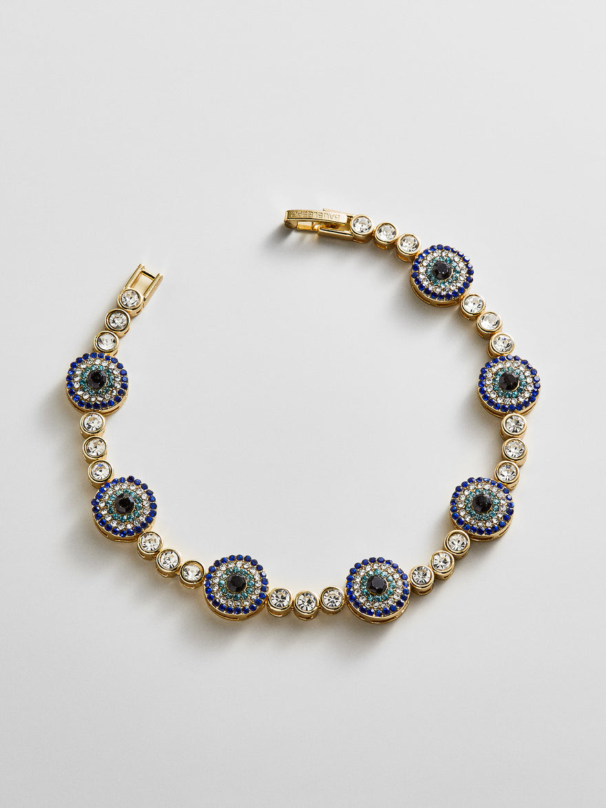 Amalie Evil Eye On Repeat Tennis Bracelet - On Repeat Evil Eye