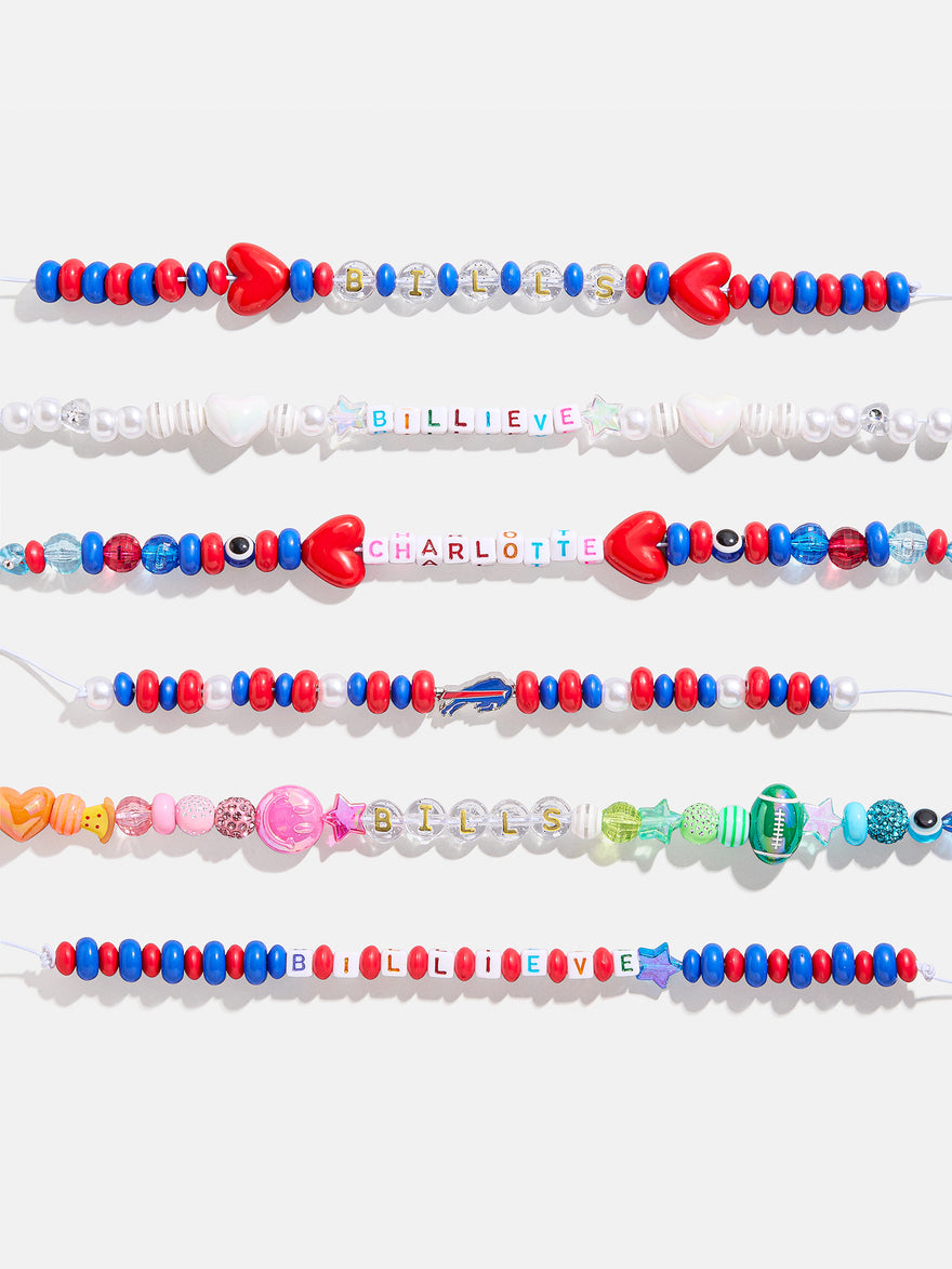 NFL Bracelet Bead Kit - Buffalo Bills
