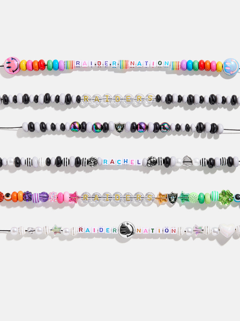 BaubleBar NFL Bracelet Bead Kit - Las Vegas Raiders - 
    DIY bracelet making kit
  
