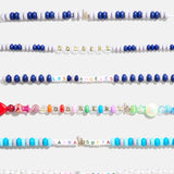 MLB Bracelet Bead Kit - Los Angeles Dodgers