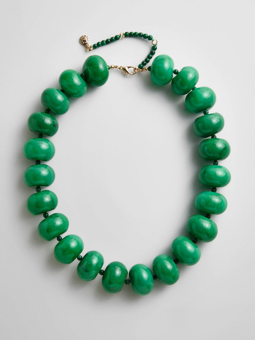Joan Semi-Precious Necklace - Malachite