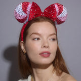 Disney Minnie Mouse Peppermint Ears Headband - Minnie Mouse Peppermint Ears
