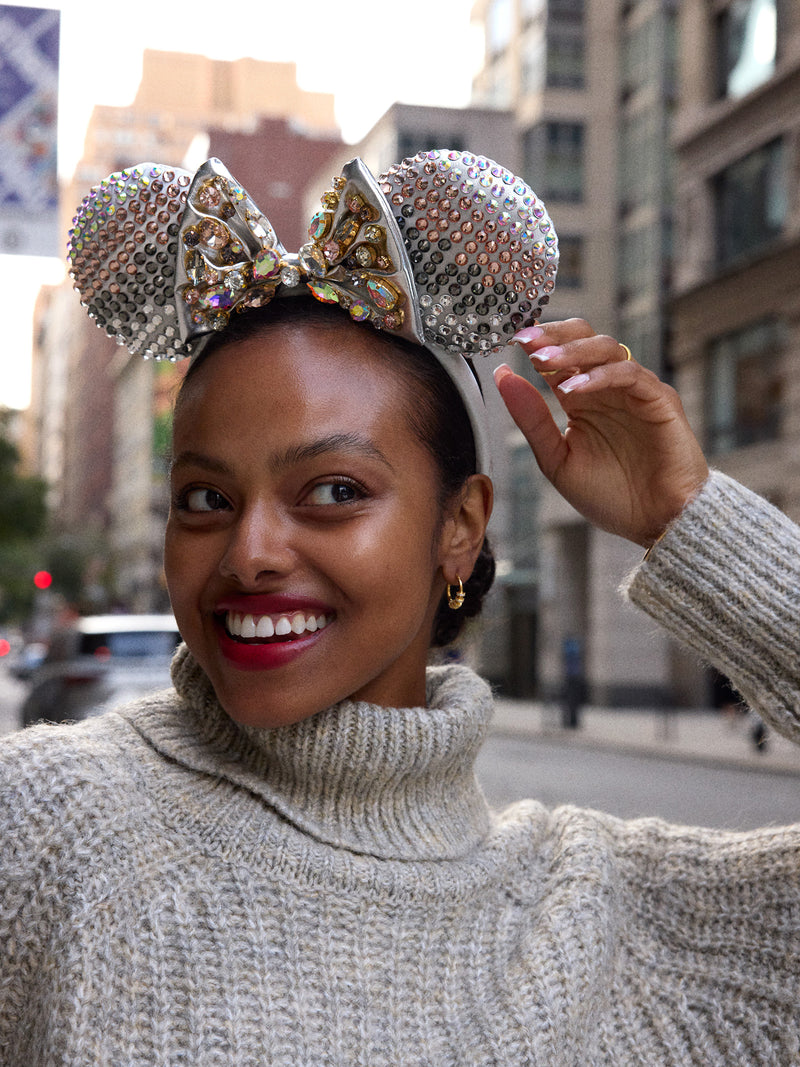 BaubleBar Disney Minnie Mouse Crystal Silver Ears Headband - Minnie Mouse Crystal Silver Ears - 
    Silver Disney ears 
  
