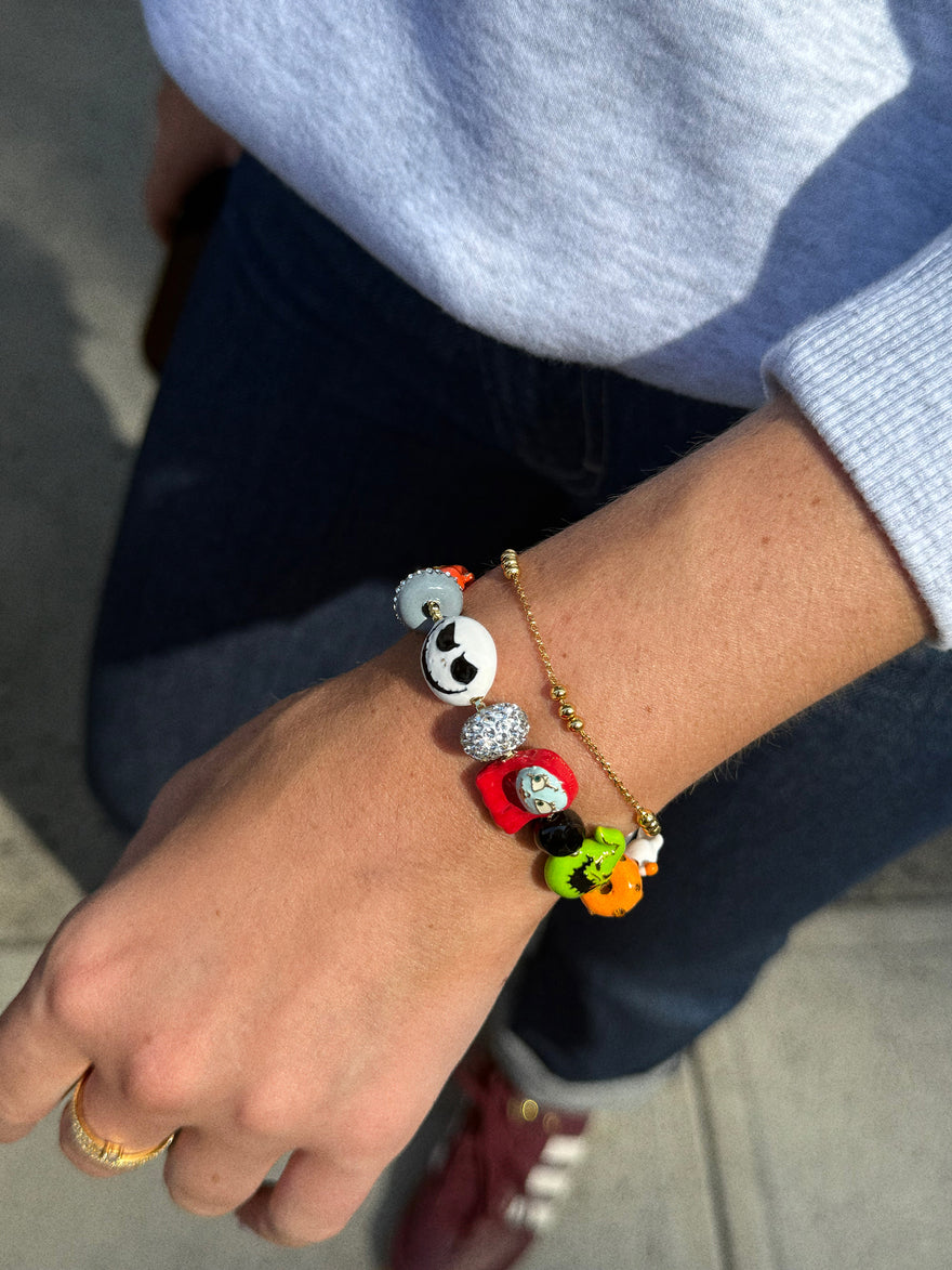 Disney Nightmare Before Christmas Friends Forever Charm Bracelet - Tim Burton's The Nightmare Before Christmas Charm Bracelet
