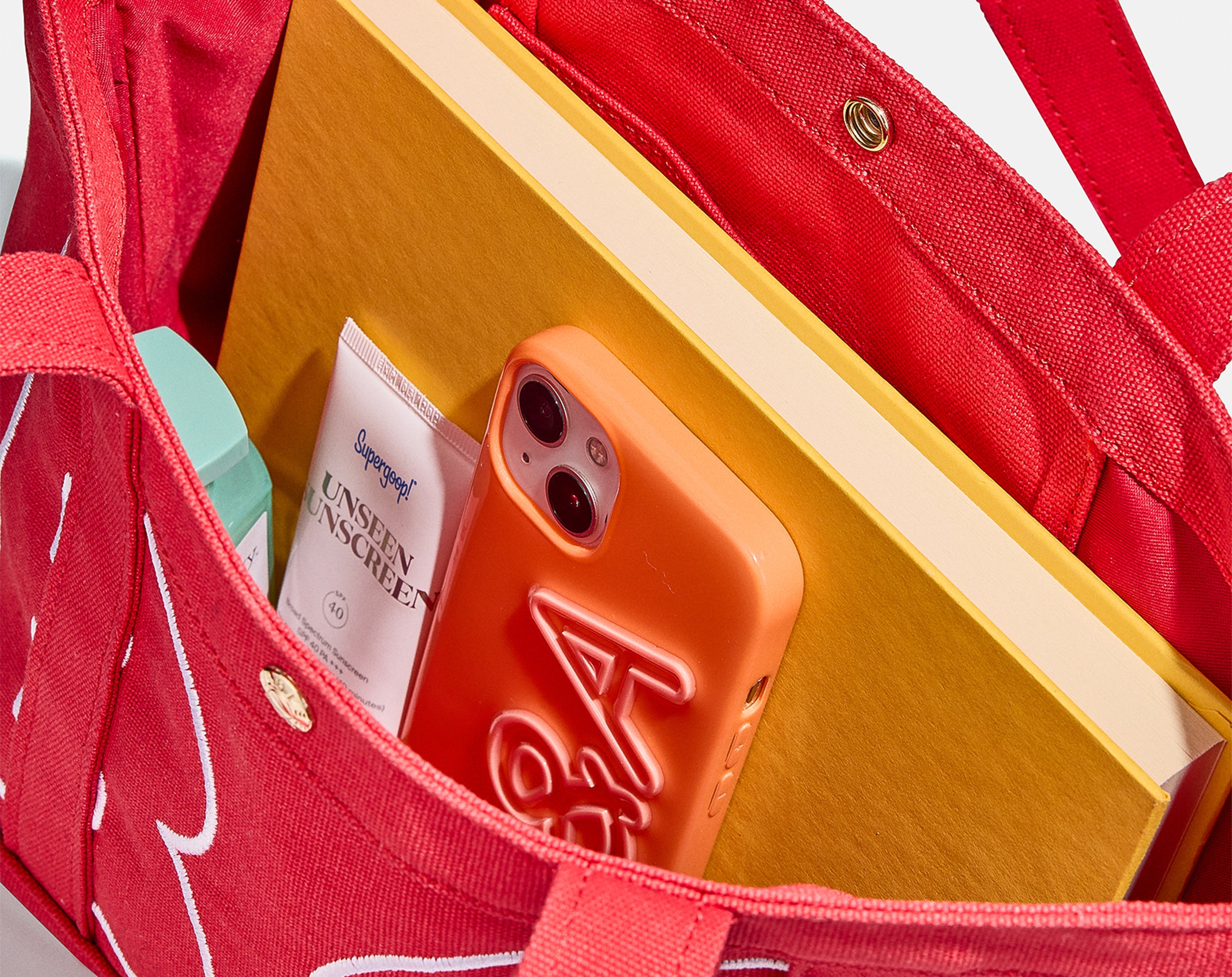 Alpha Custom Tote - Cherry Red