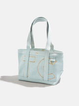 BaubleBar Desert Tan - 
    Personalized canvas tote bag with custom embroidered initials 
  
