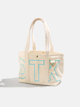 BaubleBar Turquoise - 
    Personalized tote bag in 3 sizes - select 2-3 initials
  
