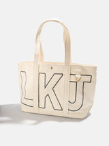 BaubleBar Jet Black - 
    Personalized tote bag in 3 sizes - select 2-3 initials
  
