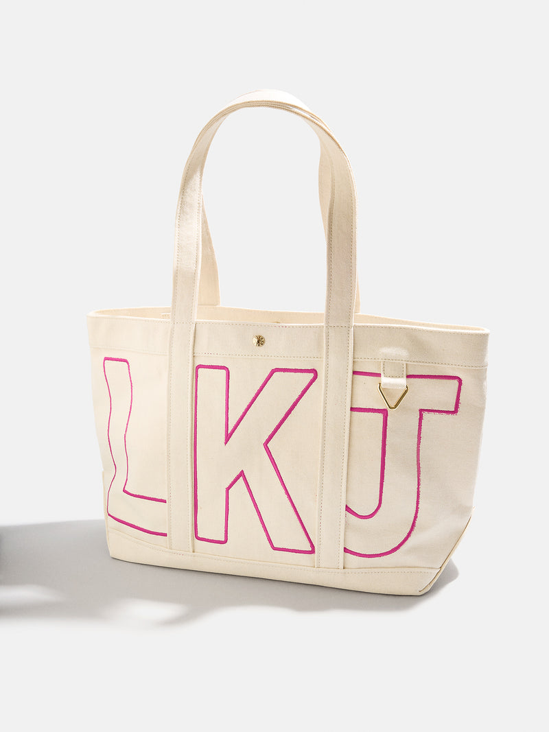 BaubleBar Hot Pink - 
    Personalized tote bag in 3 sizes - select 2-3 initials
  
