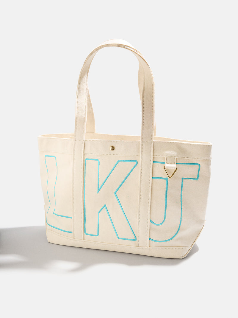 BaubleBar Turquoise - 
    Personalized tote bag in 3 sizes - select 2-3 initials
  
