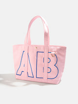 BaubleBar Royal Blue - 
    Personalized canvas tote bag with custom embroidered initials 
  
