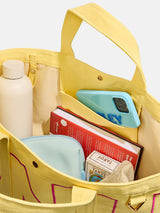 BaubleBar Kelly Green - 
    Personalized canvas tote bag with custom embroidered initials 
  
