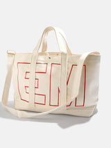 BaubleBar Cherry Red - 
    Personalized tote bag in 3 sizes - select 2-3 initials
  
