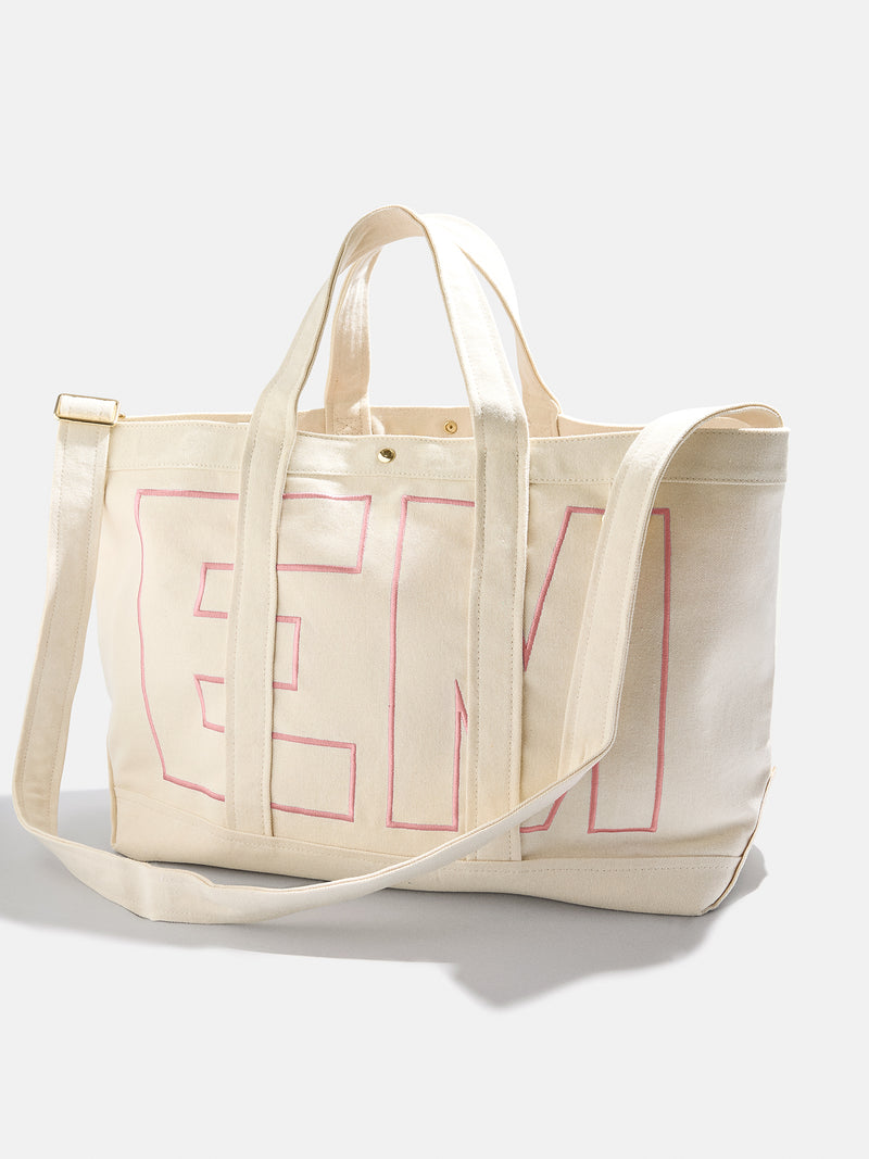 BaubleBar Soft Pink - 
    Personalized tote bag in 3 sizes - select 2-3 initials
  
