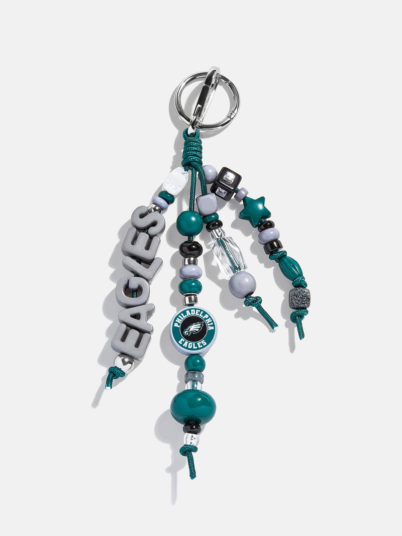 Philadelphia Eagles NFL Beaded Bag Charm
