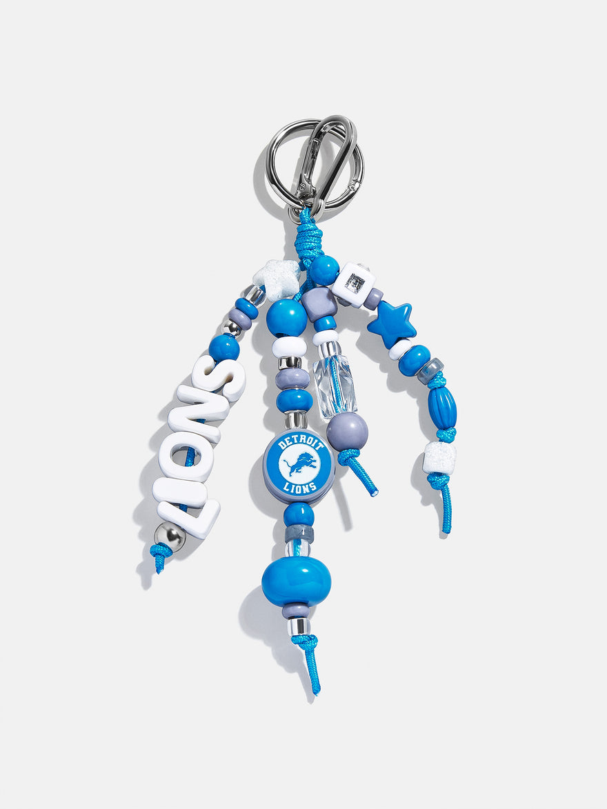 NFL Beaded Bag Charm - Detroit Lions