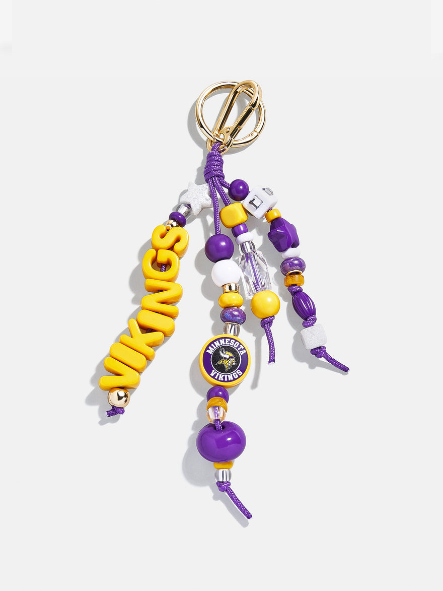 Minnesota Vikings NFL Beaded Bag Charm