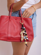 New Orleans Saints NFL Beaded Bag Charm