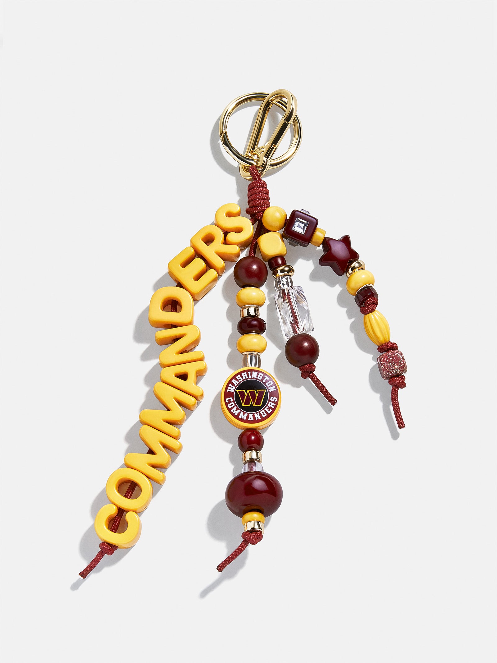 Washington Commanders NFL Beaded Bag Charm